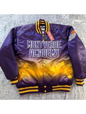 Headgear Classics Men's Varsity Jacket Purple Gold XL Ben Simmons 20 Montverde